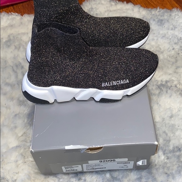 balenciaga speed trainer metallic